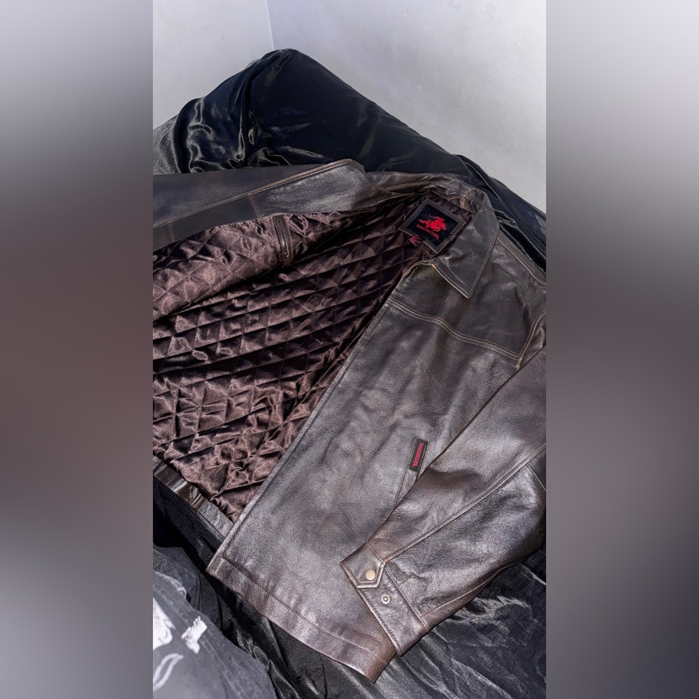 Men's XL Winchester Geniune Leather jacket Zip Up